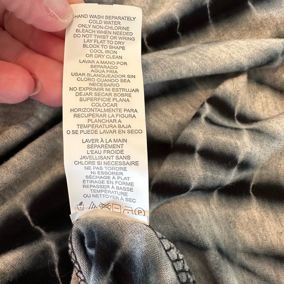 NWT Kensie MAXI dress FOG MELANGE COMBO Women Size Med BLACK BLUE WHITE GRAY - Picture 10 of 12